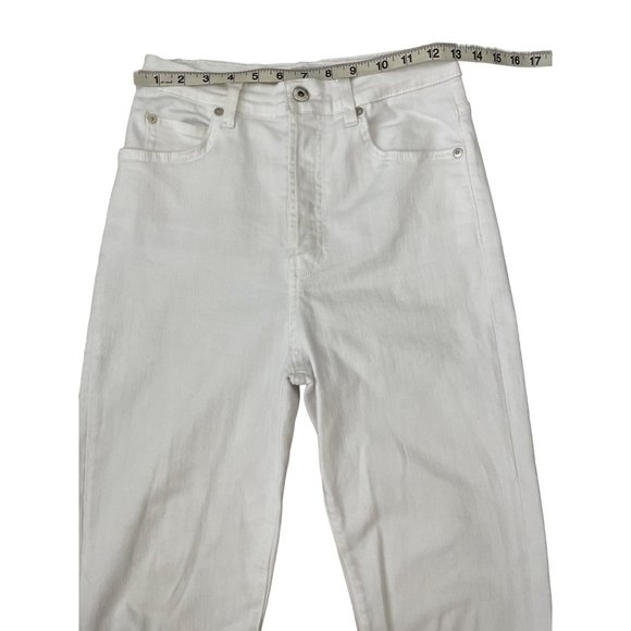 Eve Denim The Juliette Jean White Blanc Button Fly High Rise Size 26 $245 - Picture 7 of 15